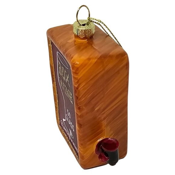3" Box of Wine Christmas Ornament, Party Decor - Picture 2 of 3